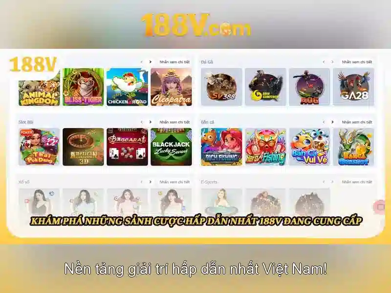 Trải nghiệm slot game đỉnh cao 188v chính thức